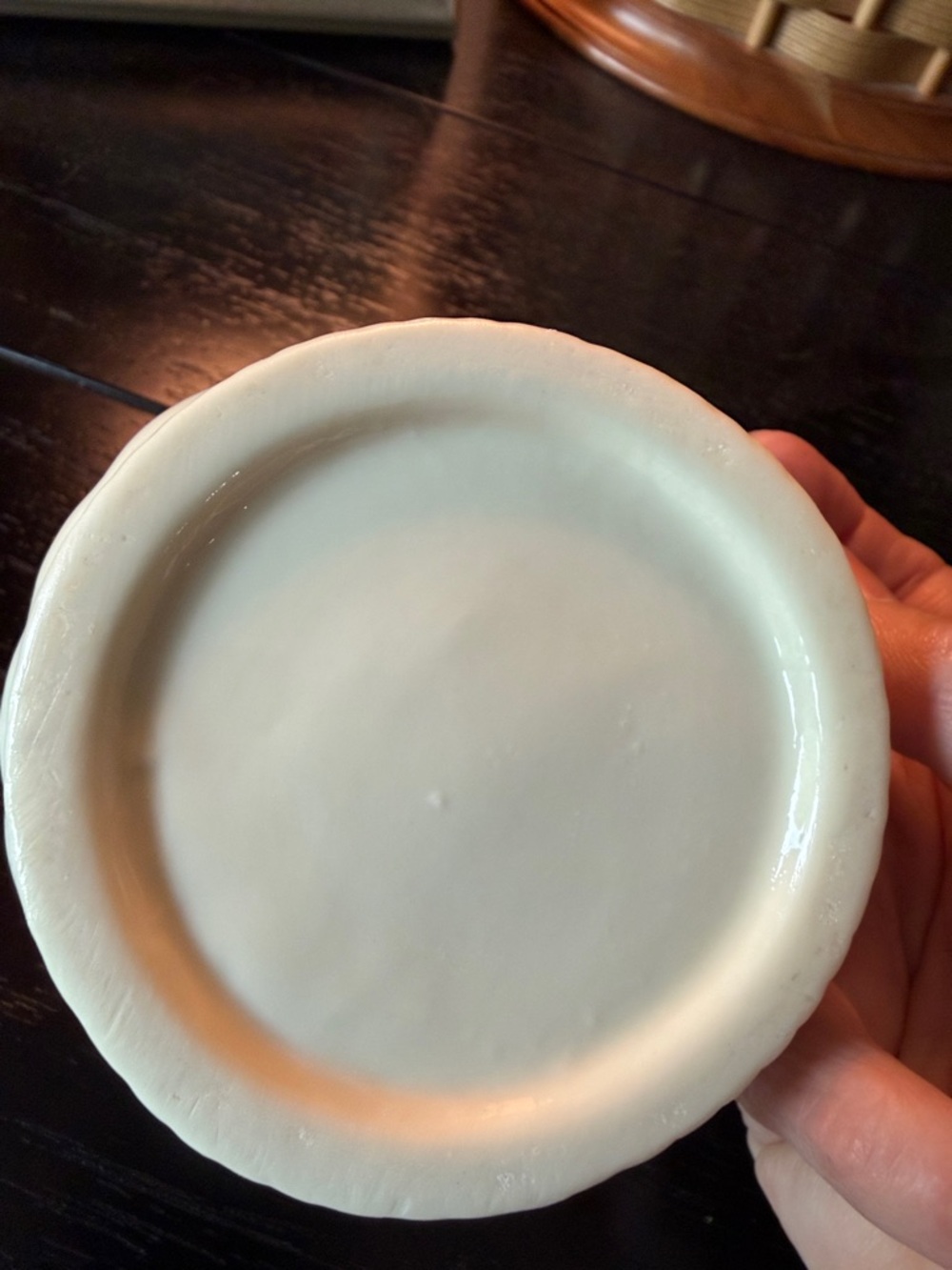 Vintage porcelain trinket dish-EUC - Picture 3 of 3